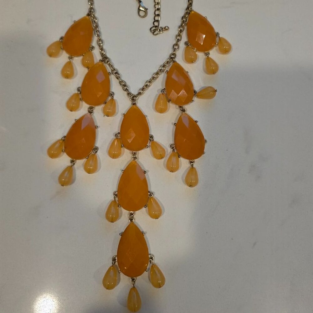 Orange and Gold Necklace